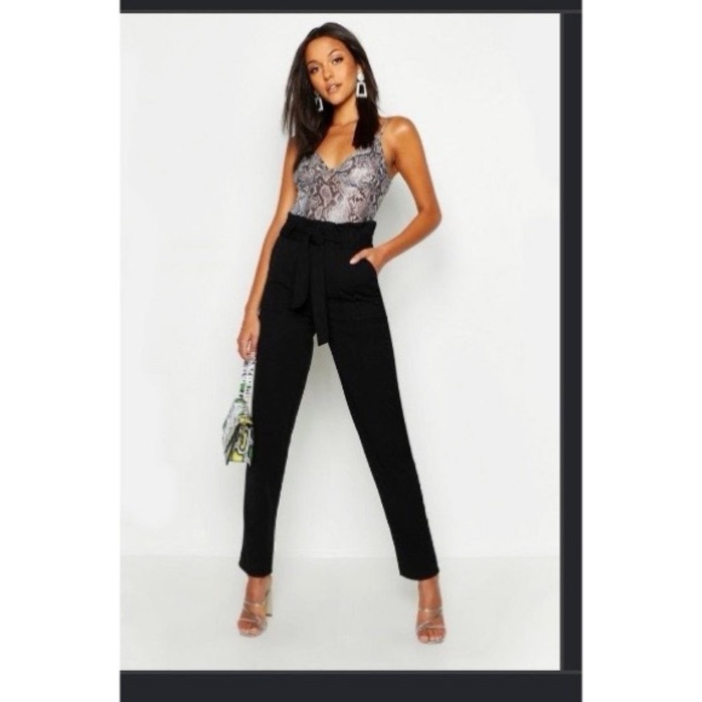 Paperbag waist pants size L